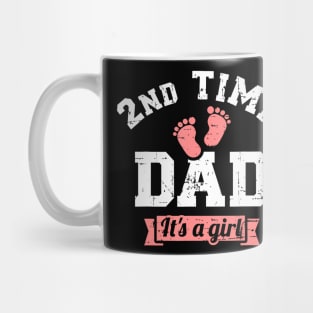 2nd second time Dad it's a girl gender reveal Mug